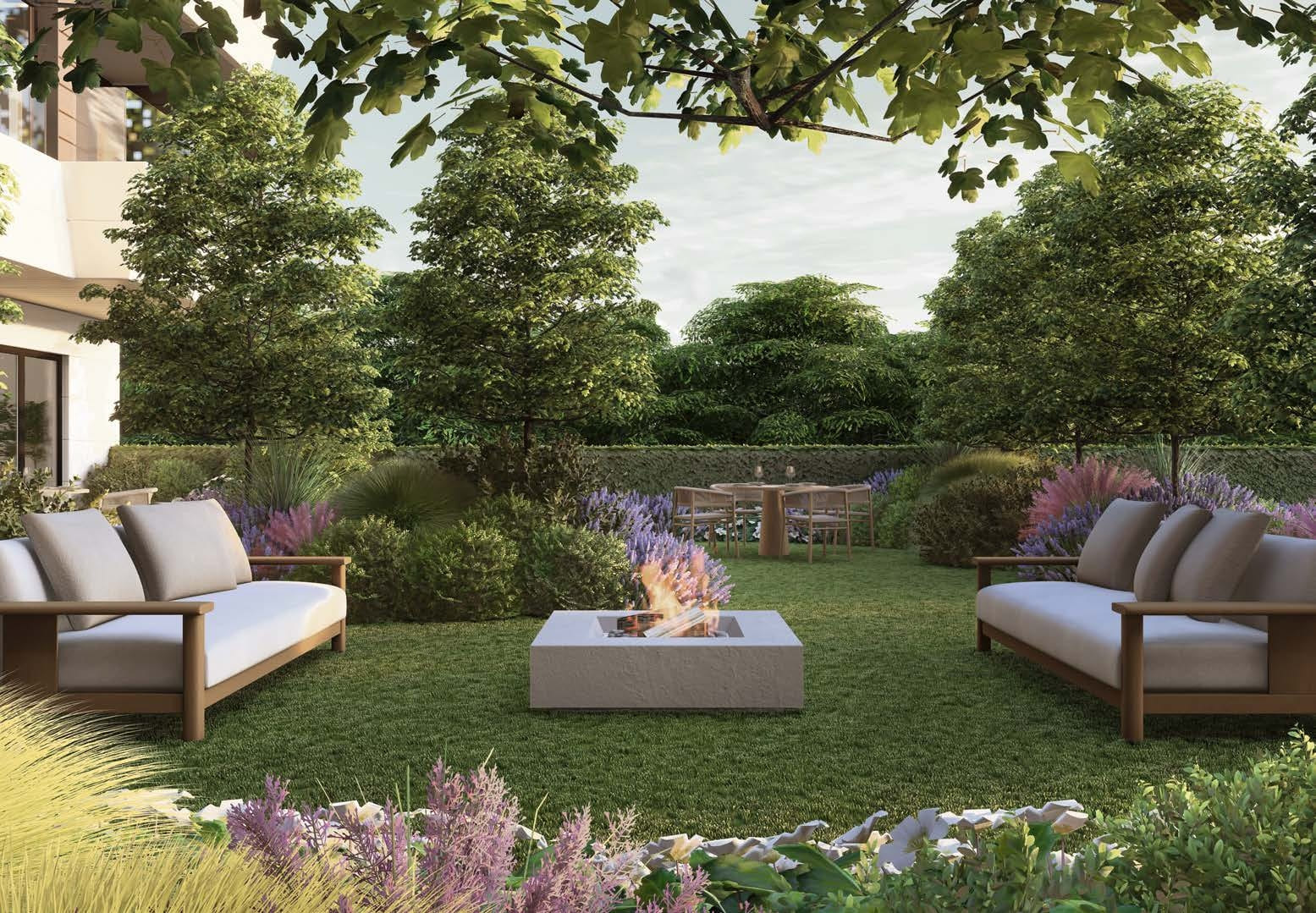 Zona chill out ajardinada