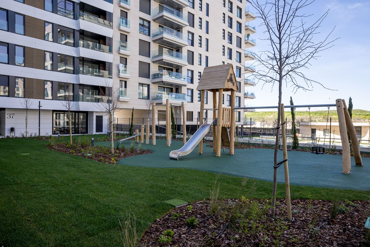 Zona infantil real de la promoción